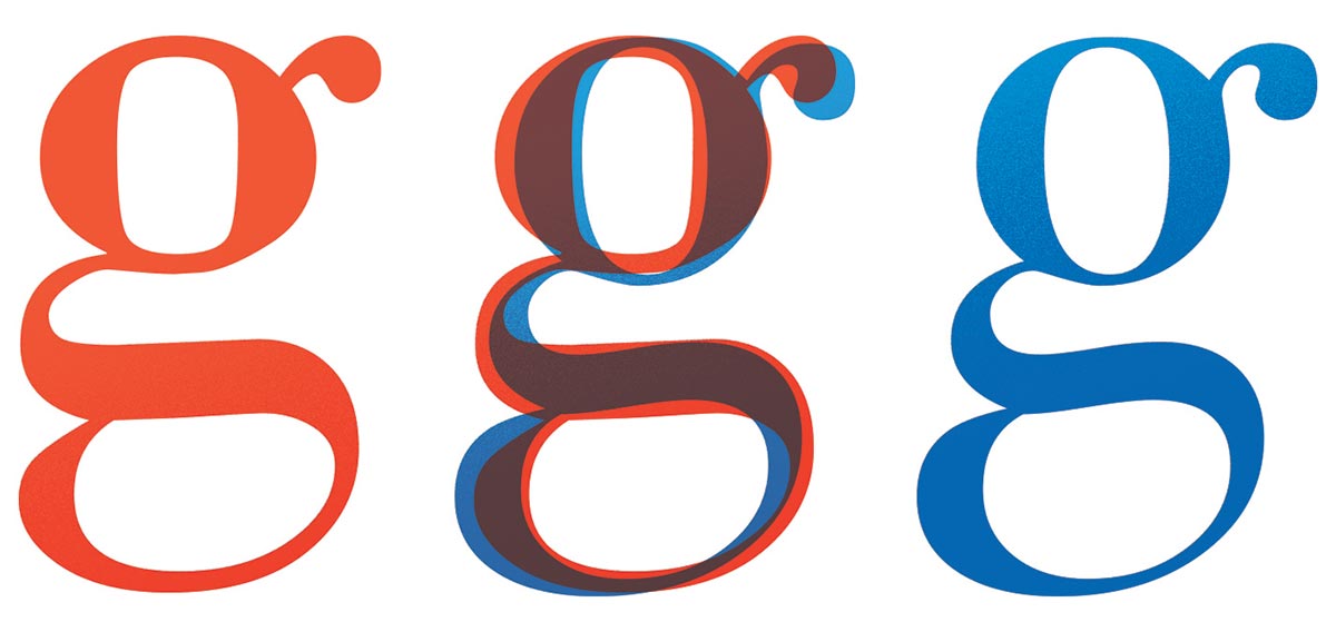 bodoni at different sizes