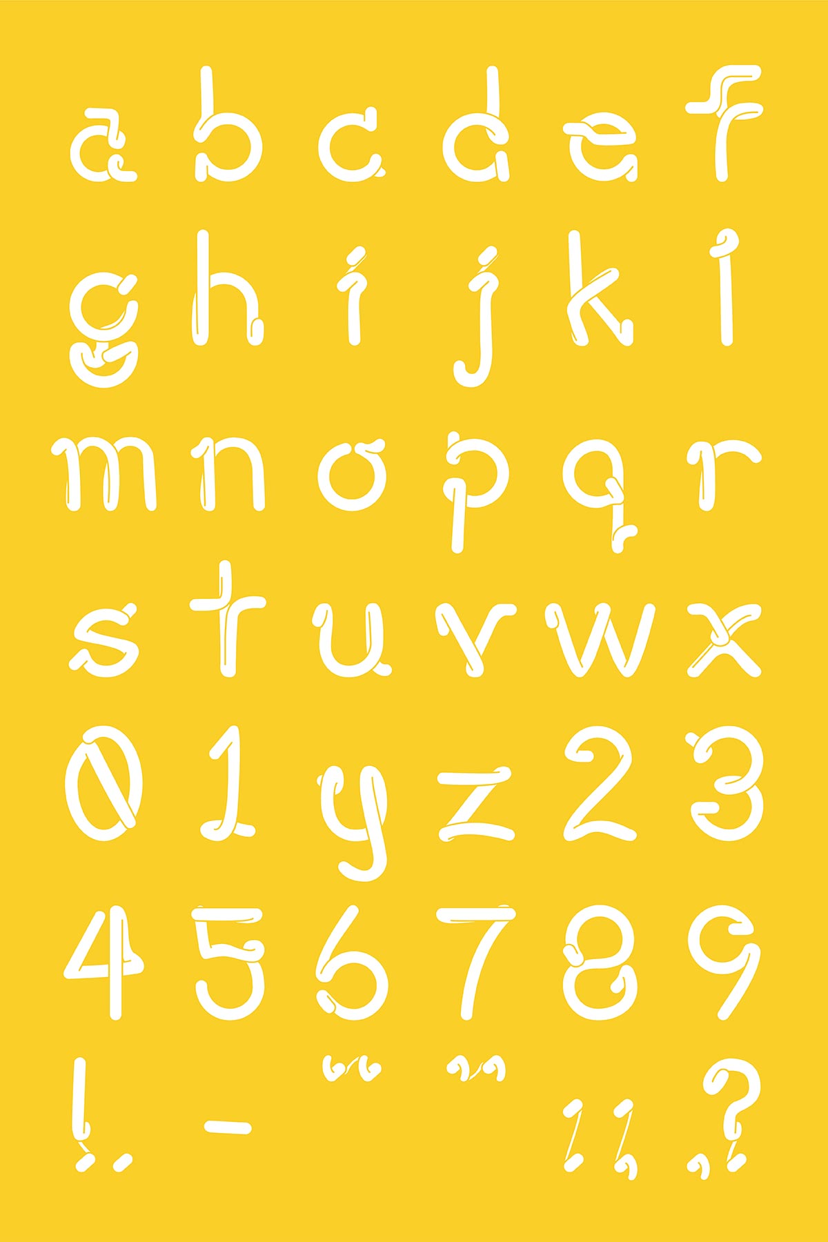 type specimen poster
