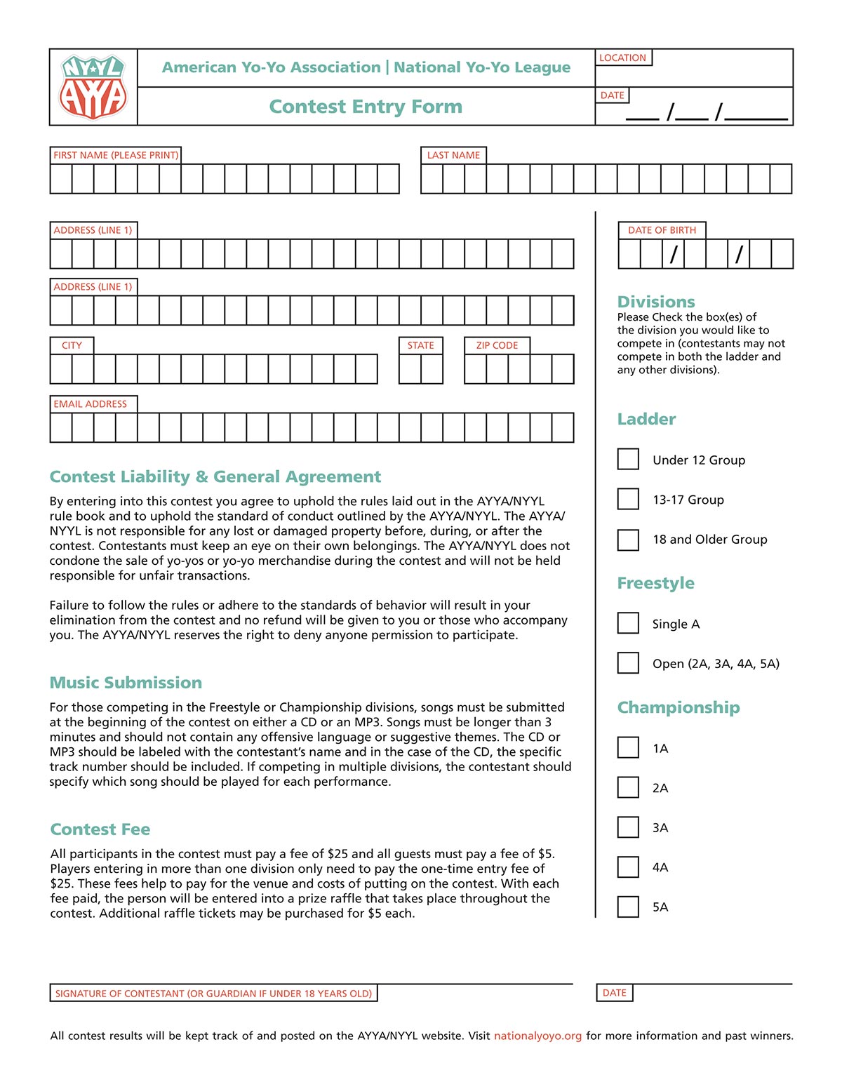 event form