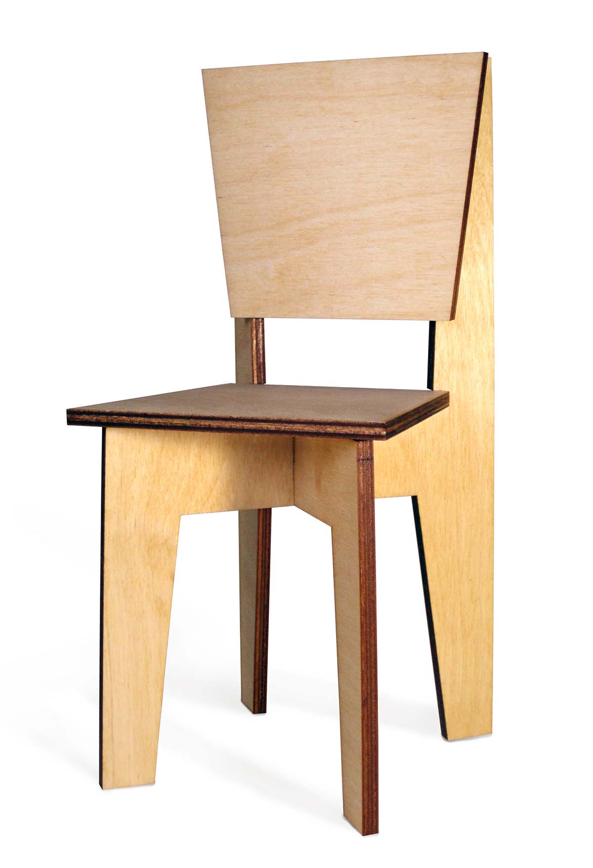 min chair in 3/4 view