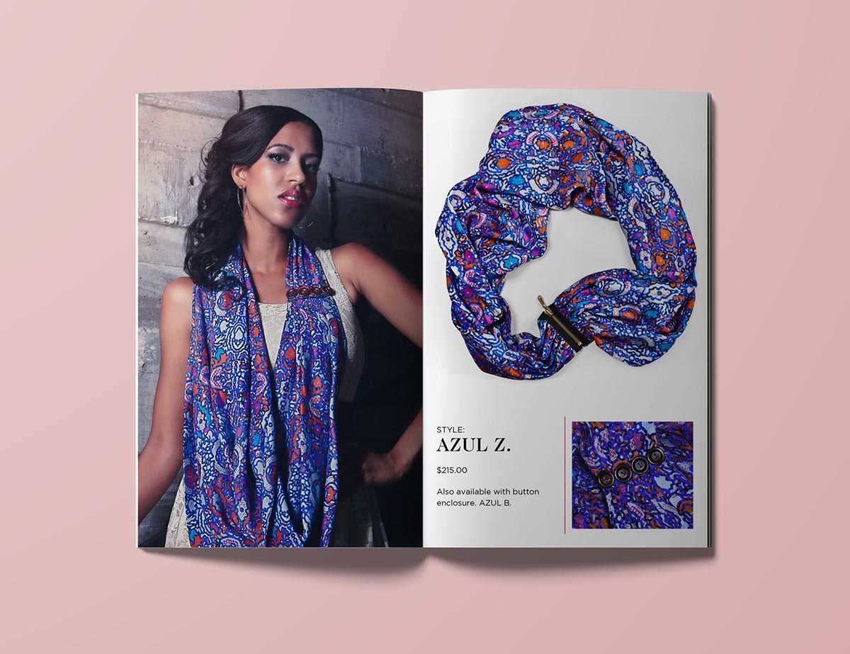 outer cover of the lookbook