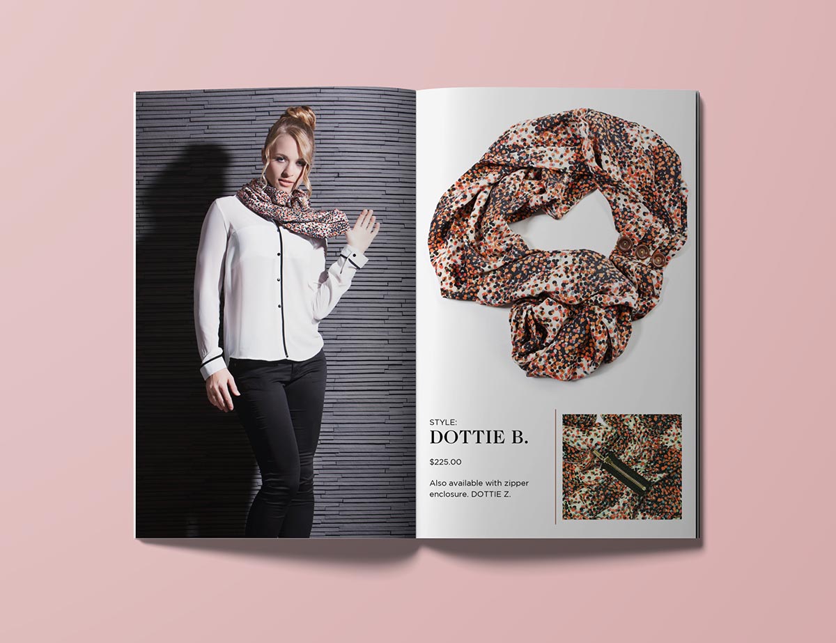 outer cover of the lookbook