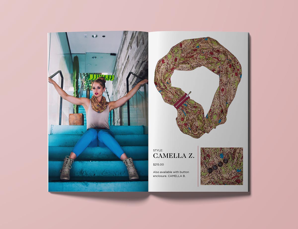 outer cover of the lookbook