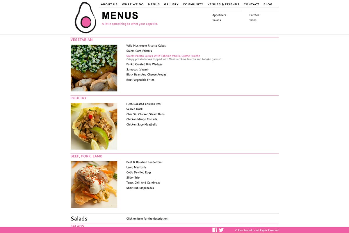 menus