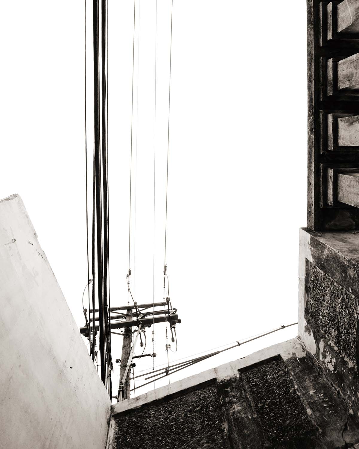 powerlines from the gutter