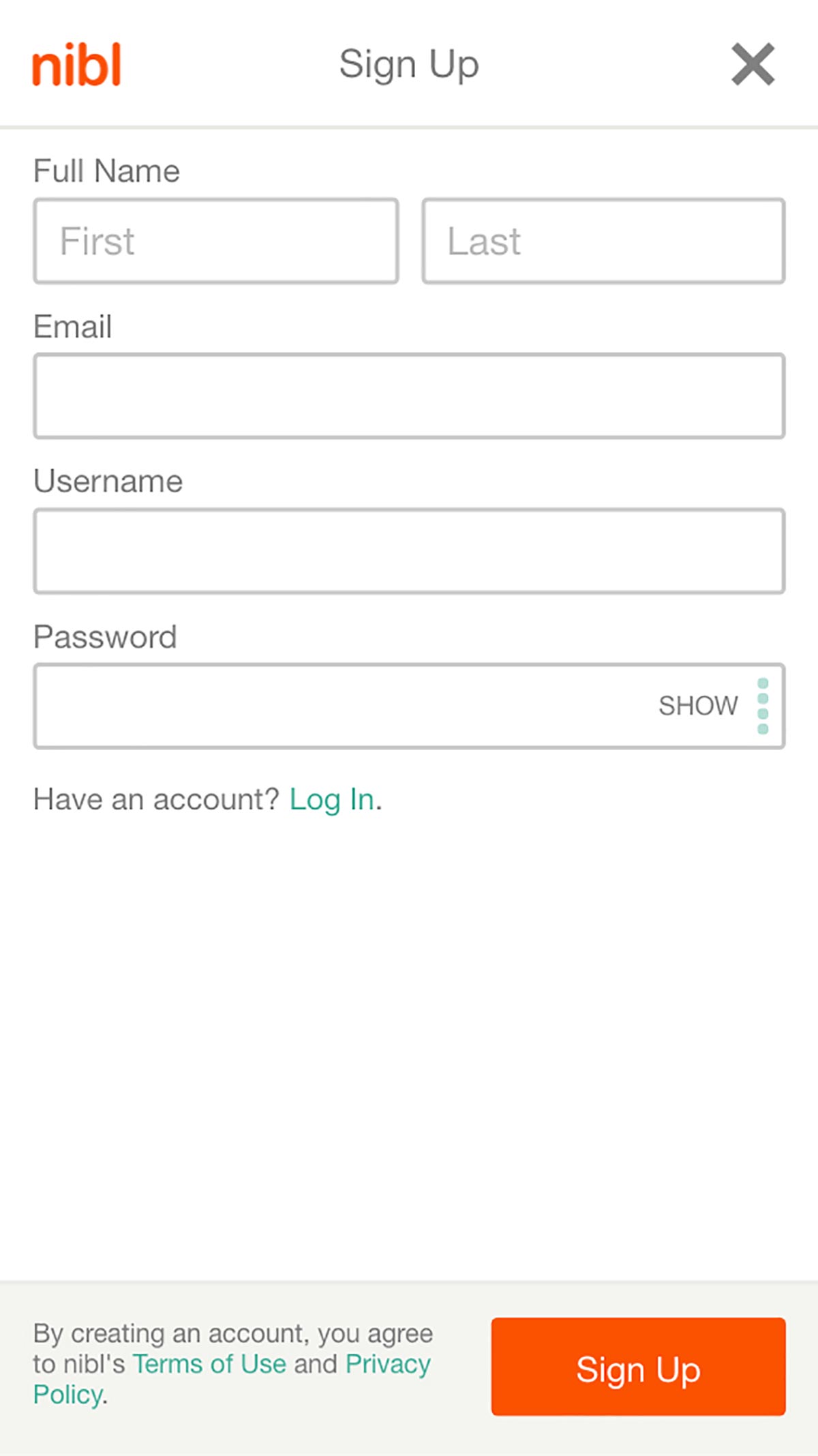 signup