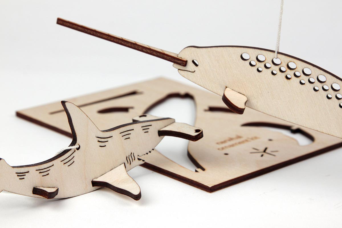 assembled ornaments