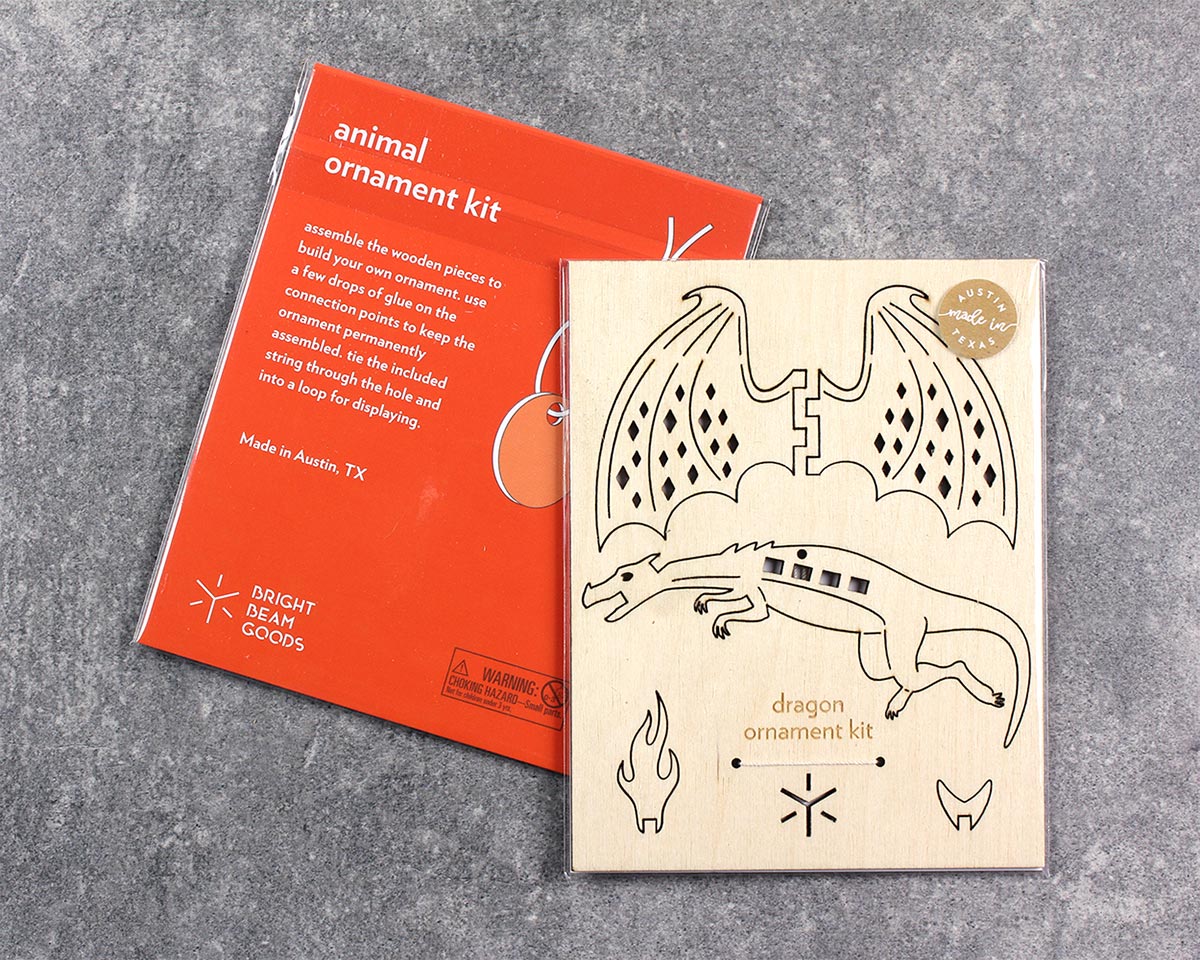 ornament kit in packaging