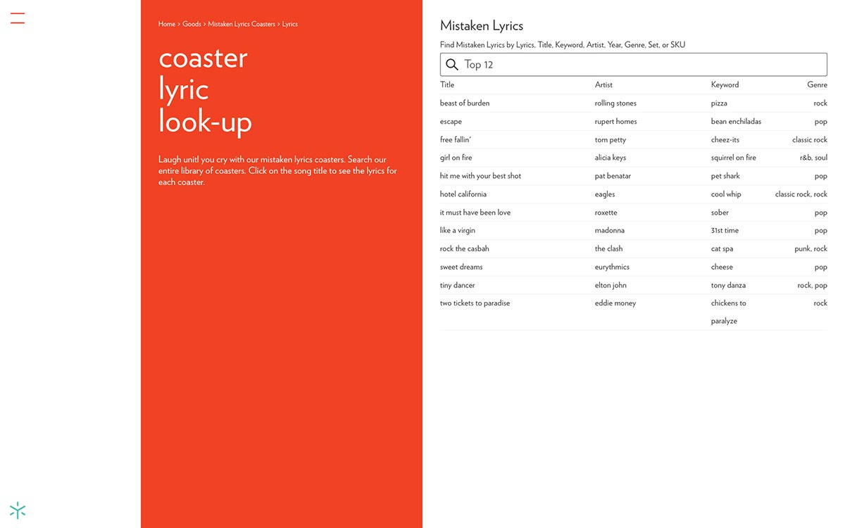 coaster search