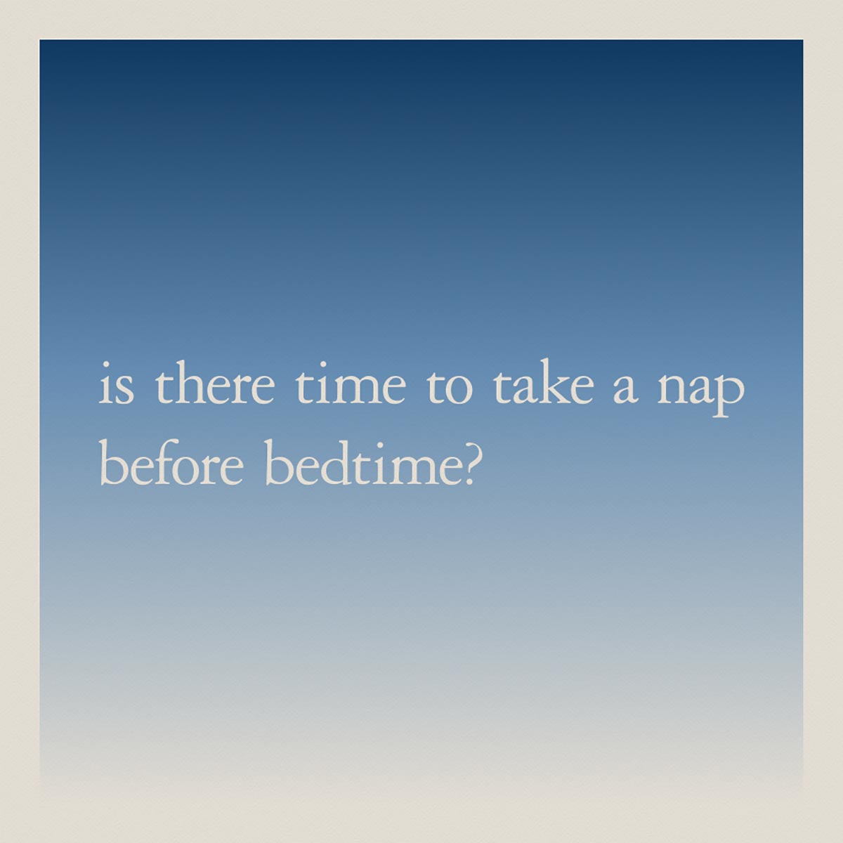 bedtimenap