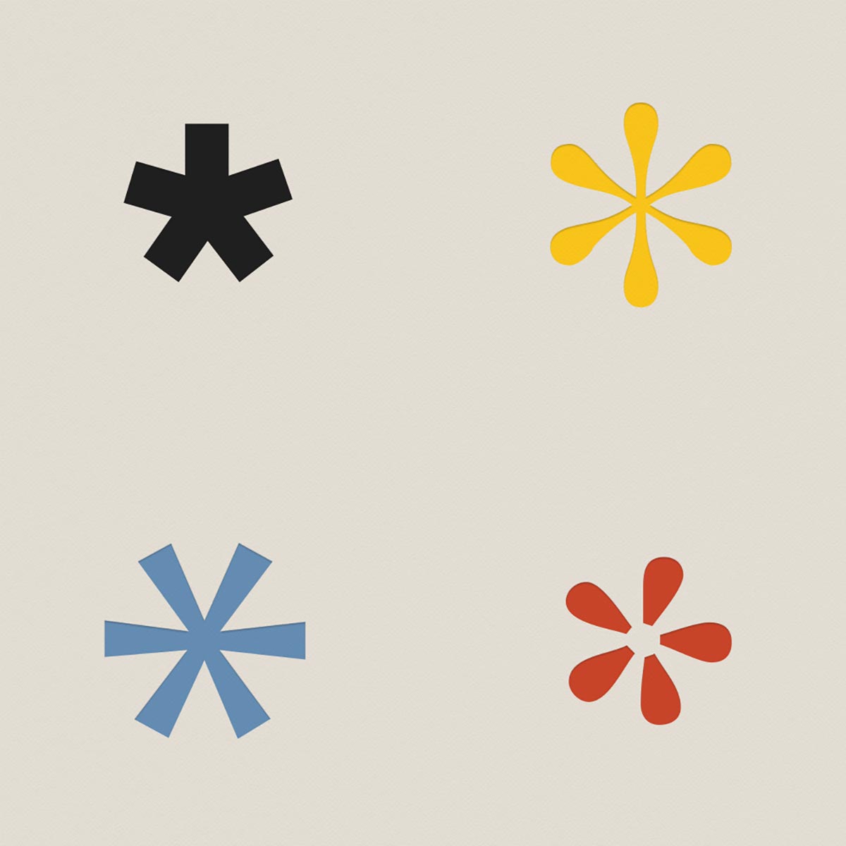 asterisks