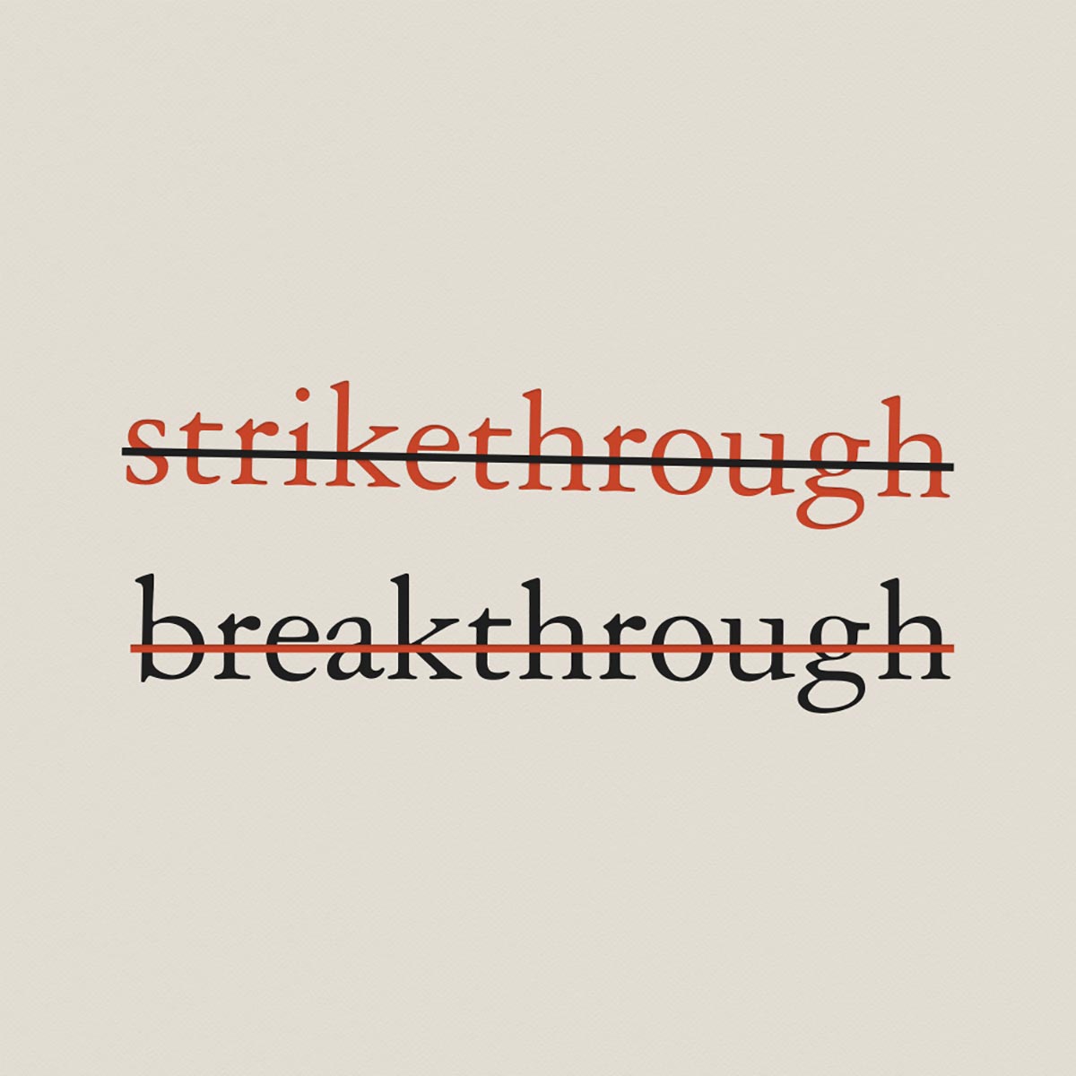 strikethrough
