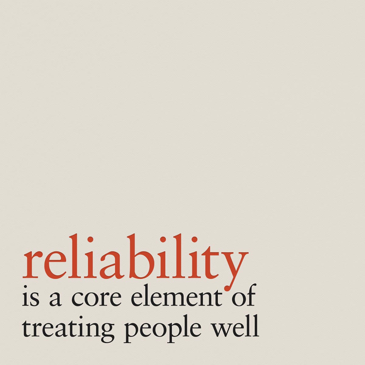 reliability
