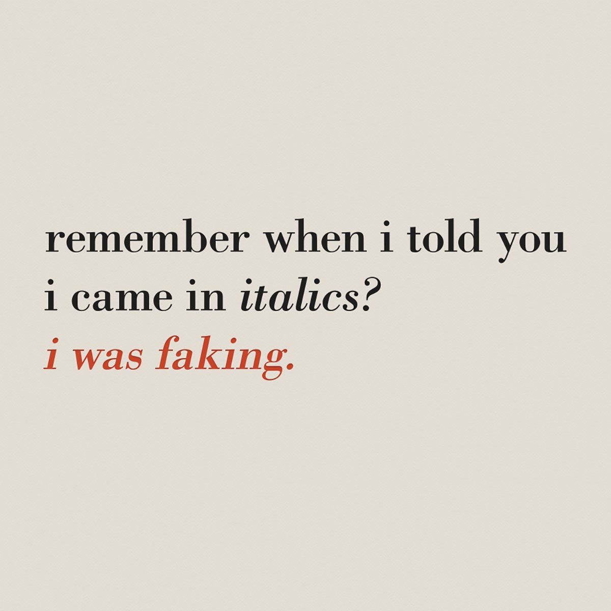 fakeitalics