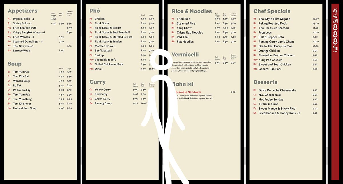 menu board take out