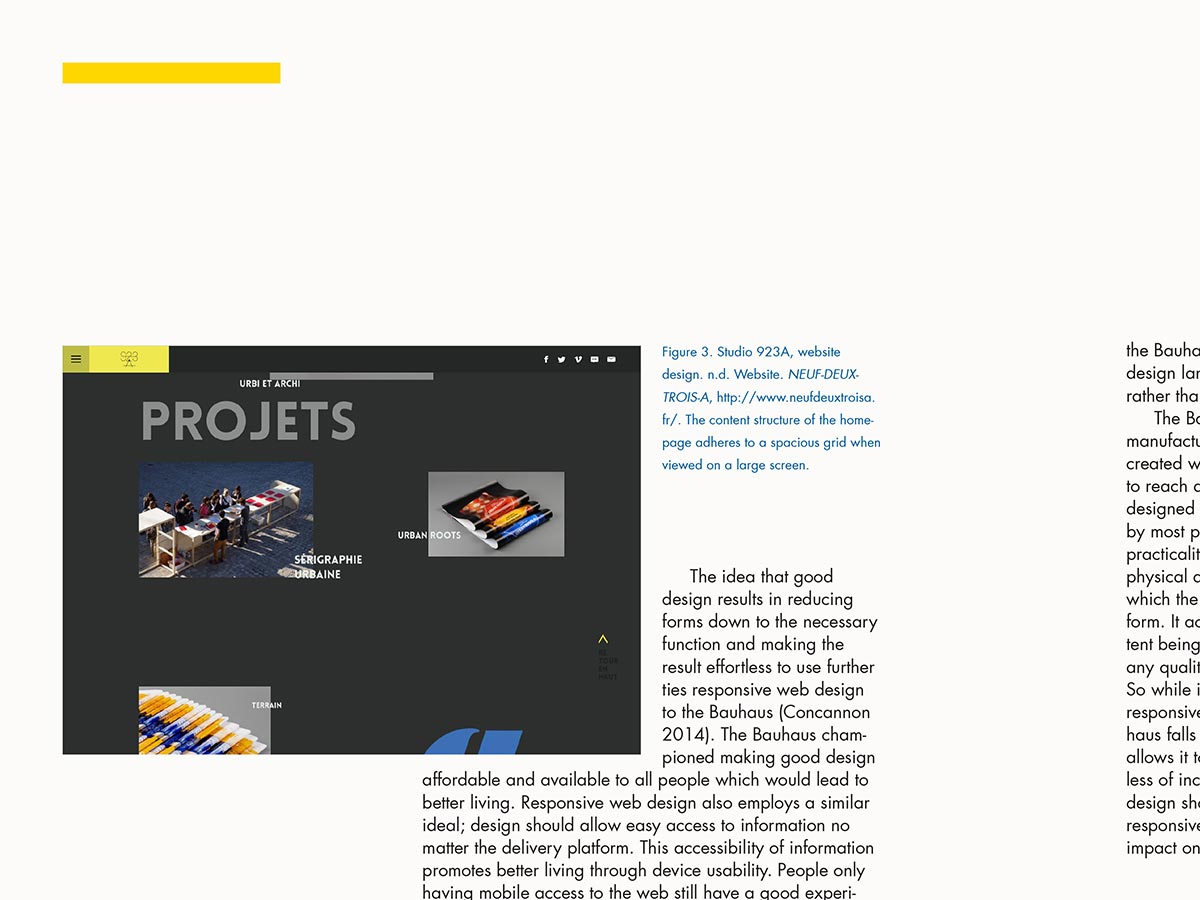 Bauhaus Ideals: A Practical Web