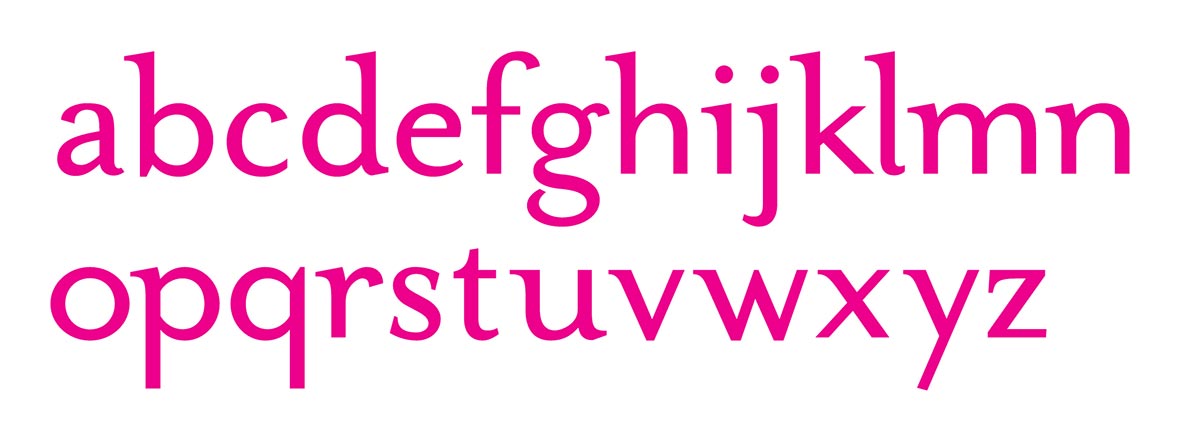 lowercase letters