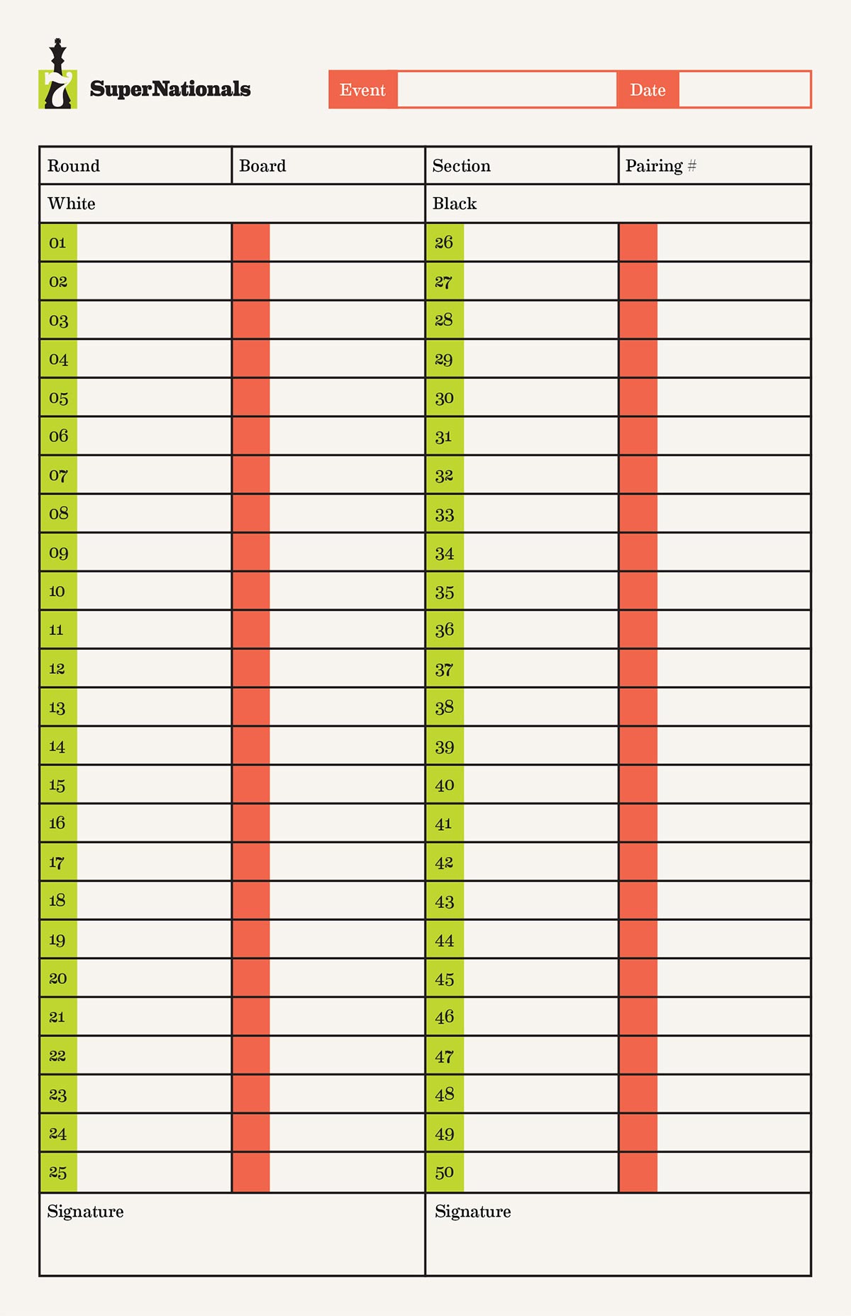 match score card