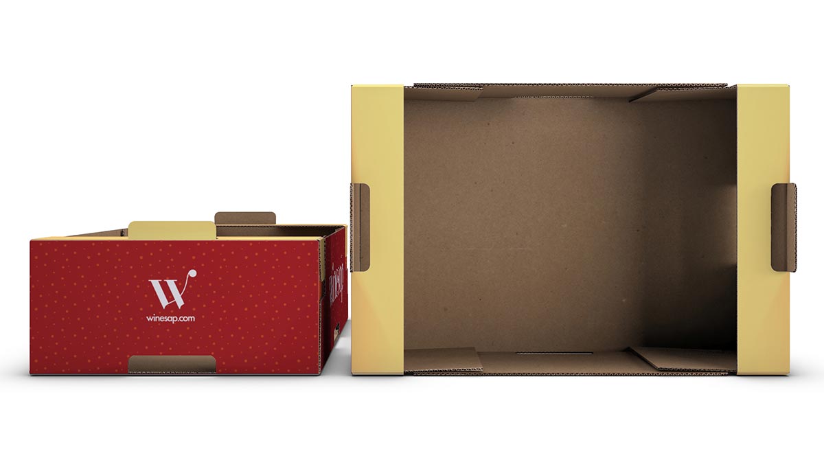 apple box top and front