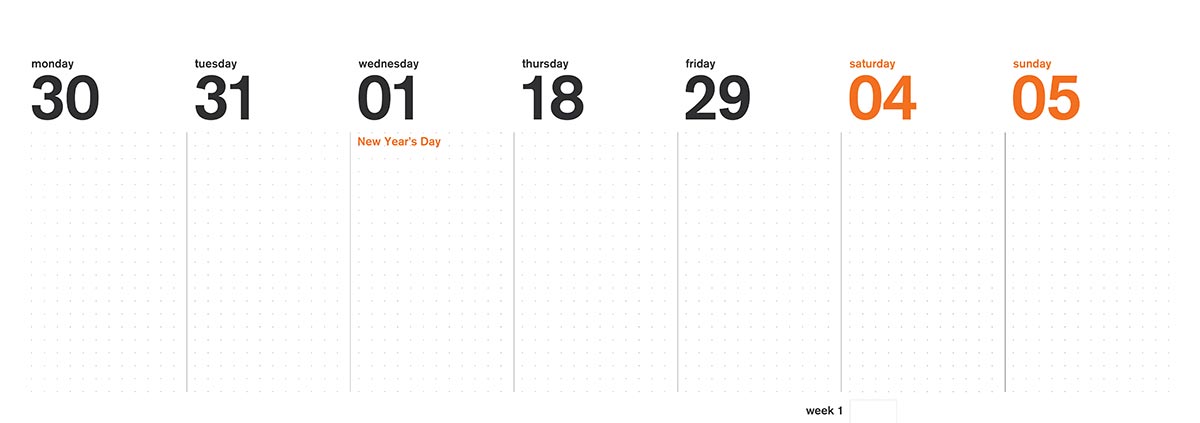 calendar page