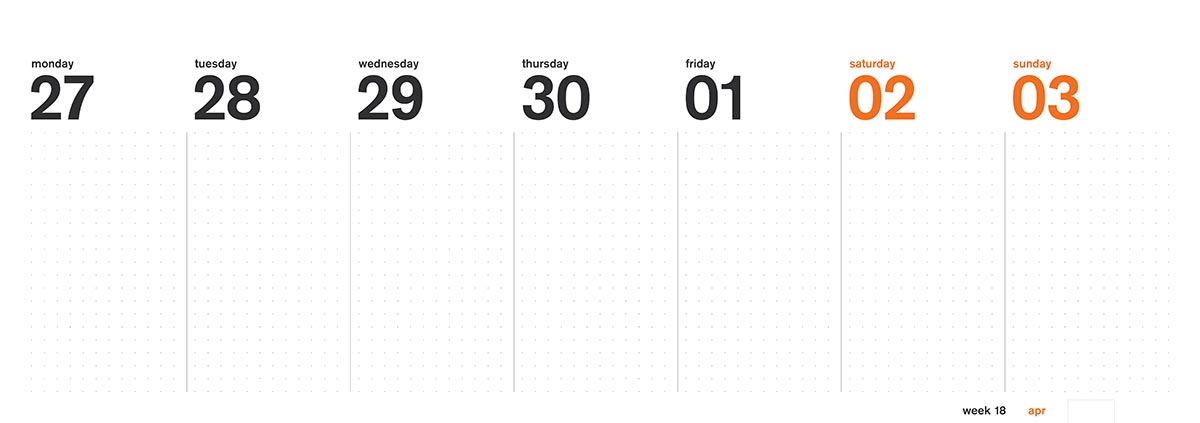 calendar page