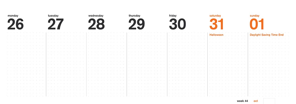 calendar page