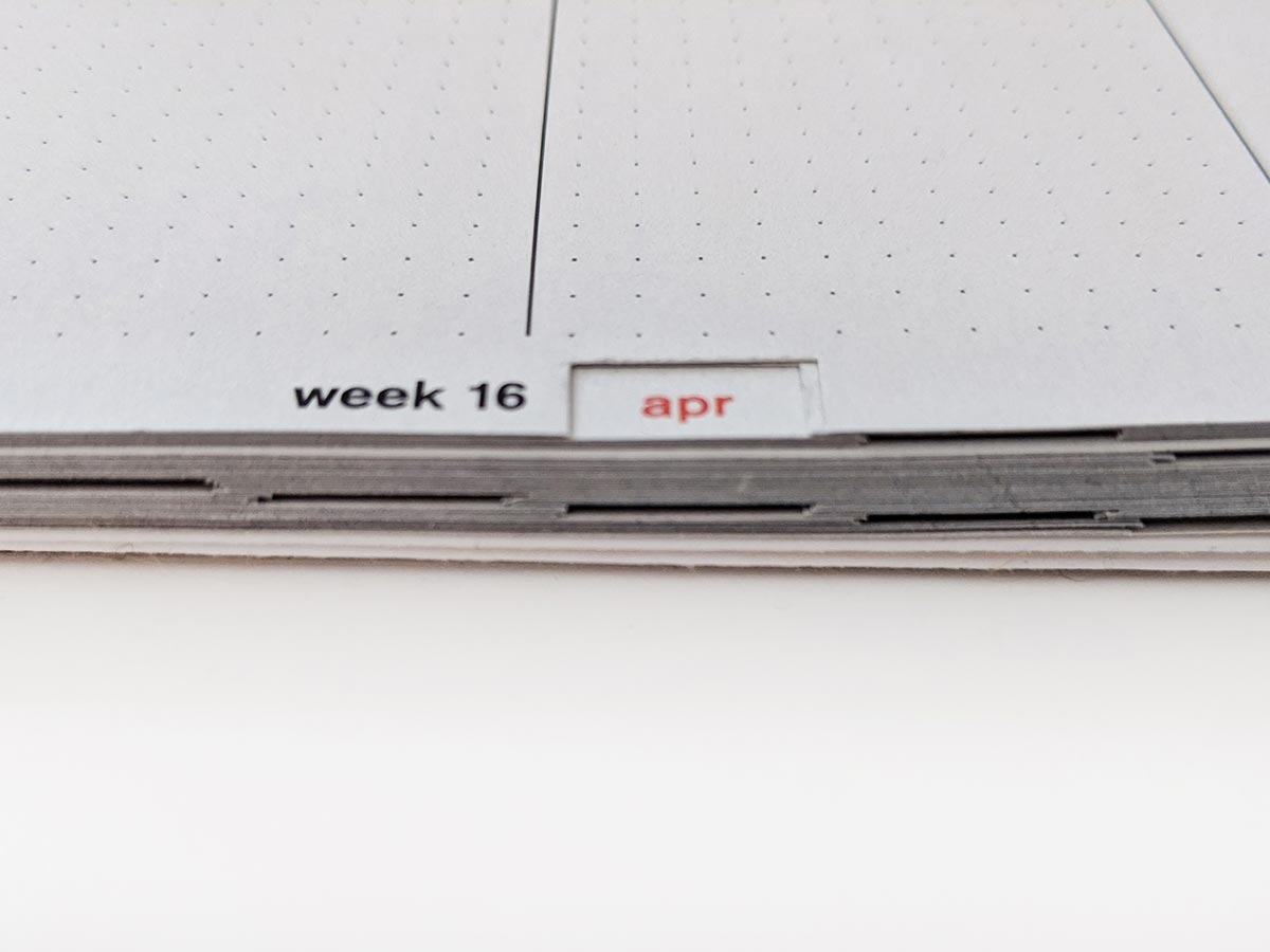 calendar tabs