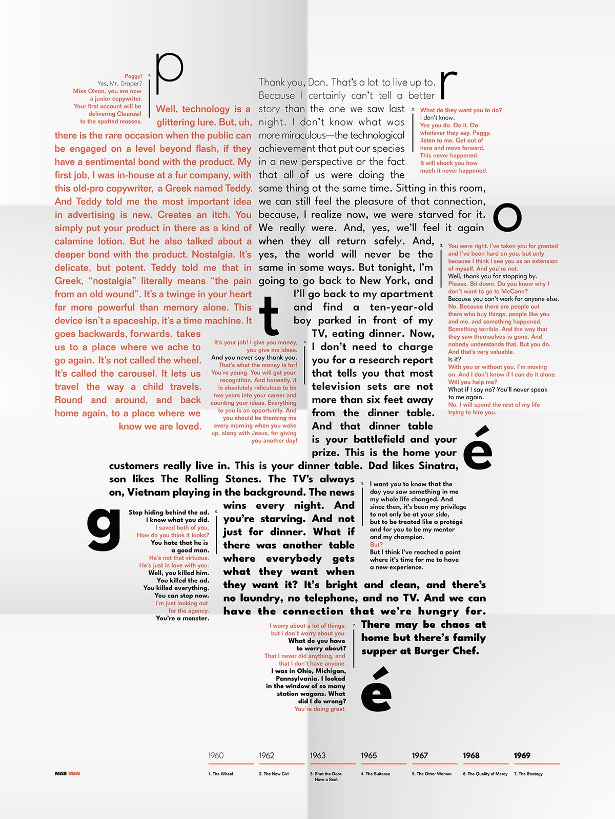 folded poster