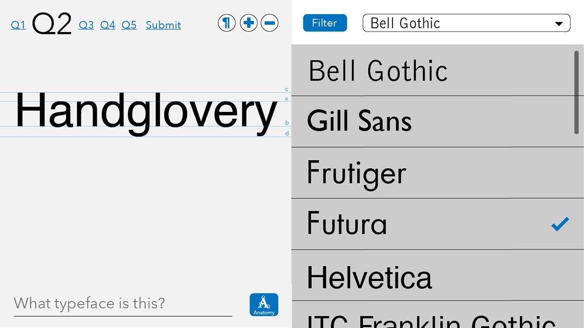 q2 typeface select