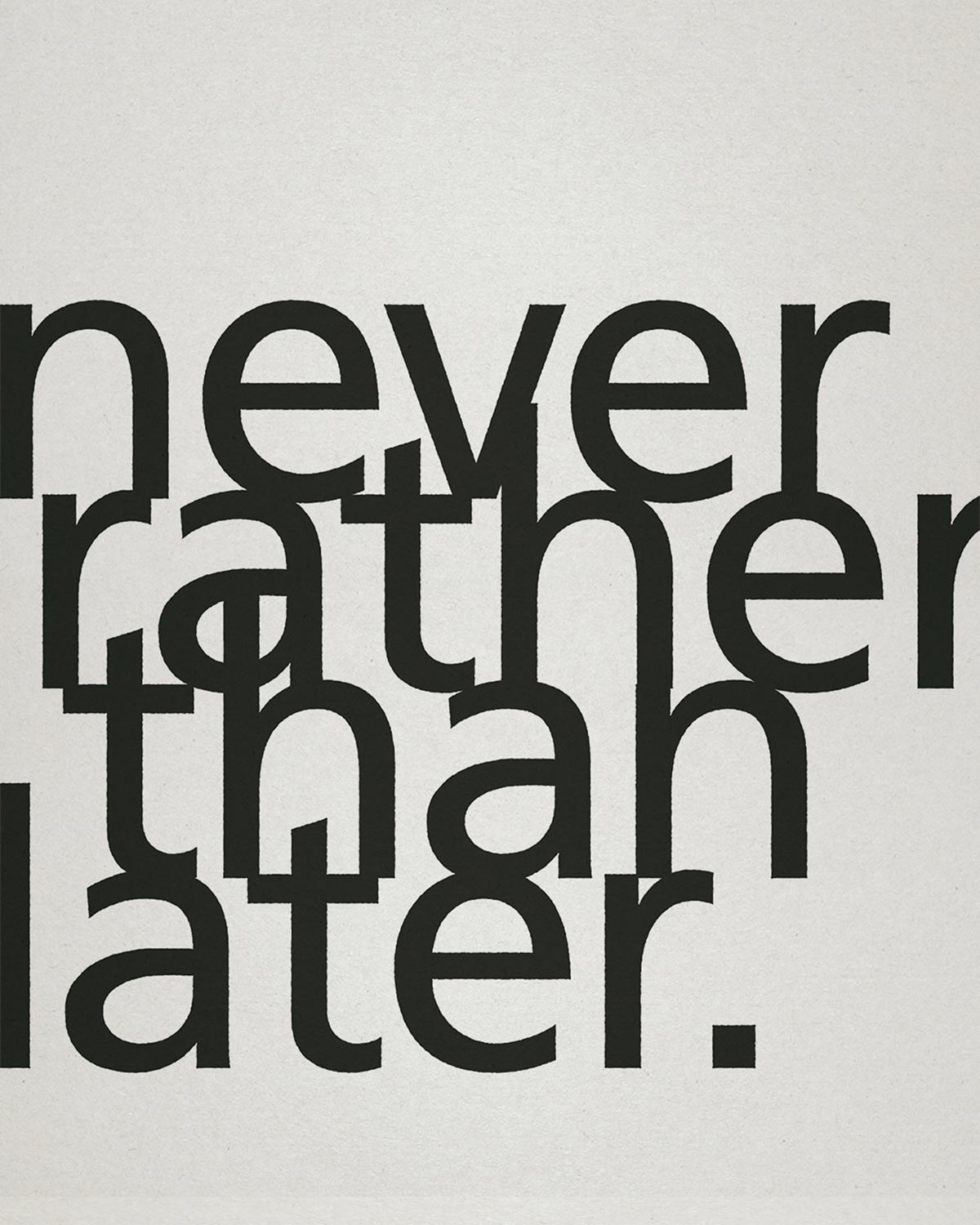 never