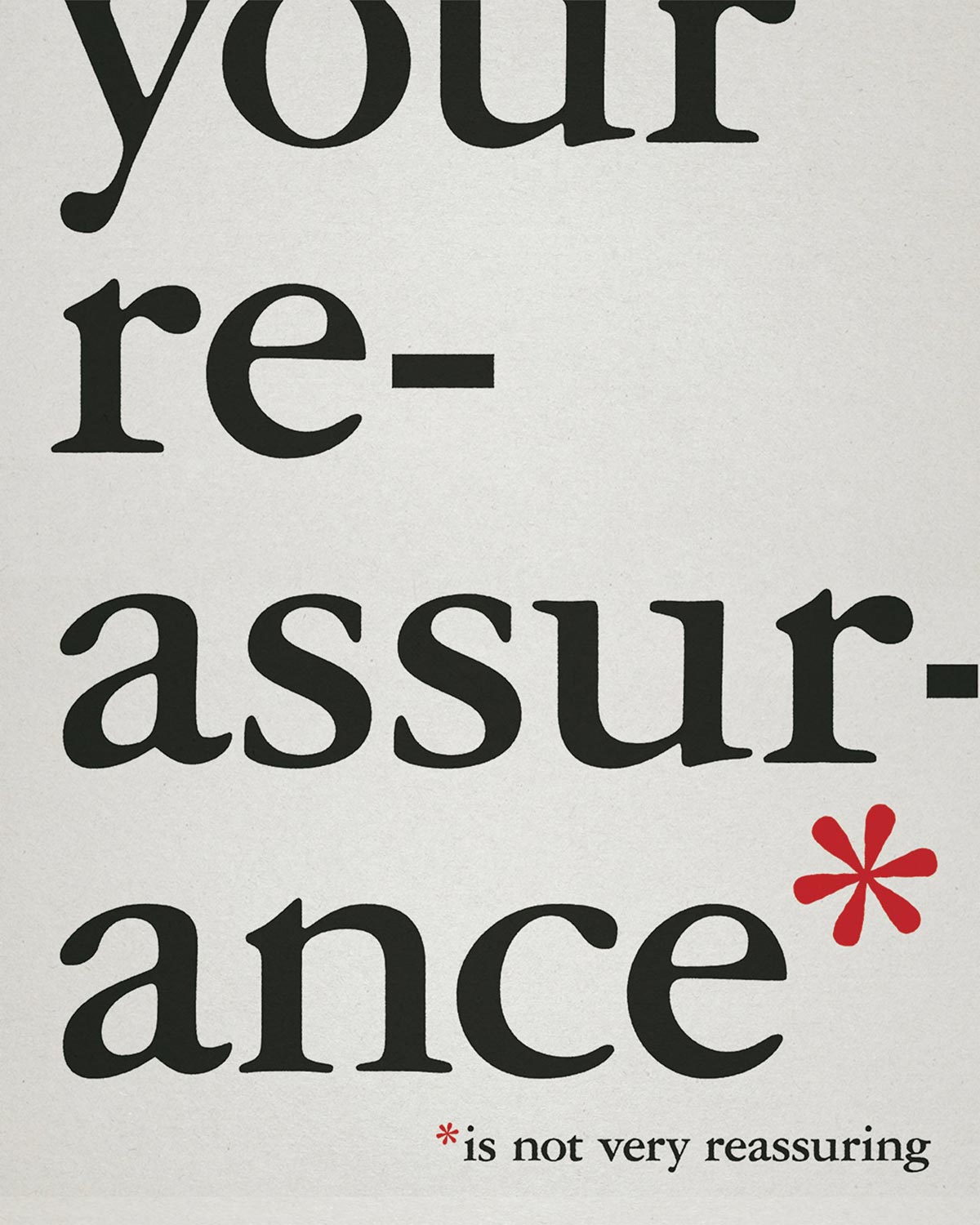 reassurance